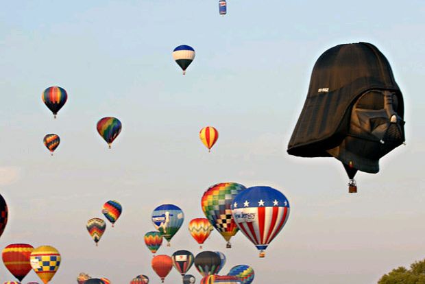 The 26th Annual Quick Chek NJ Festival of Ballooning, with Darth Vader.